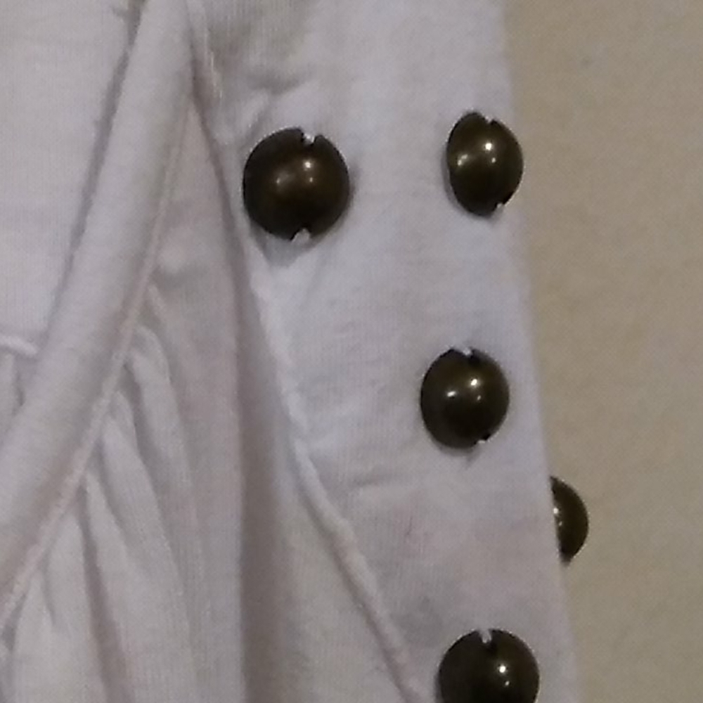 Candie's White Flowy Racerback Tank - Picture 3 of 10
